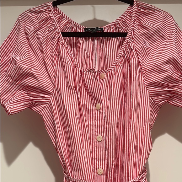 J.Crew Red and White Striped Top - Picture 7 of 7
